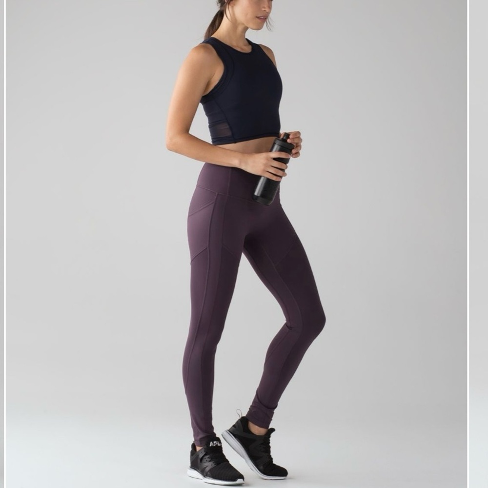 Lululemon All the Right Places High Rise Leggings 4 Black Currant